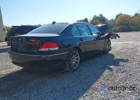2004 BMW 745Li z USA, uszkodzony, nr VIN WBAGN63454DS49827